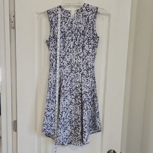 H&M Black and White Patterned Mini Dress